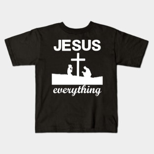 Jesus Over Everything, Awesome and Cool Christian Gift Kids T-Shirt